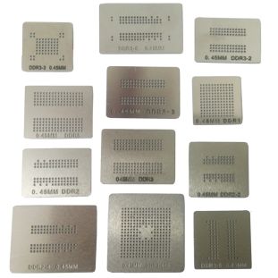 Kit 12 Stencils Memórias DDR1 DDR2 DDR3 DDR5 Notebooks Games